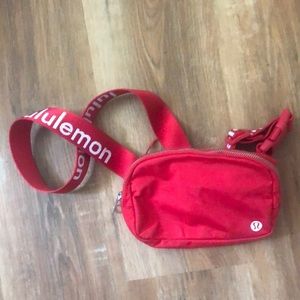 LuLulemon Red Everywhere Belt Bag * Rare as they are only made for employees :)